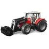 Image de BRUDER - 3047 - Tracteur MASSEY FERGUSON 7600 avec fourche - Echelle 1:16 - 44,5 cm