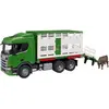 Image de Bruder Scania Super 560R Camion de transport d'animaux avec 1 bovin