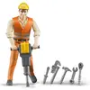 Image de Bruder Ouvrier de chantier avec accessoires