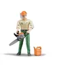 Image de BRUDER - Figurine bucheron avec accessoires forestiers - 10,7 cm
