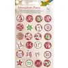 Image de Folia folia "buttons" pour calendrier de l'avent, en tôle noir