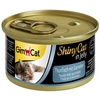 Image de 6x70g ShinyCat thon, crevettes en gelée GimCat - Nourriture pour Chat