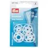 Image de Boutons pression à coudre Prym - Plastique transparent 15 mm (6 pièces)
