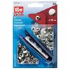 Image de Boite de 10 boutons pression anorak Argent avec outil 15 mm - Prym(...) - Argent Gris