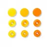 Image de Bouton pression Color Snaps Love 12,4mm X 30 - Prym - certifié Oeko-Tex(...) - Jaune A orange multicolore