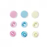 Image de Bouton pression Color Snaps Love 12,4mm X 30 - Prym - certifié Oeko-Tex(...) - Rose/bleu Clair/ecru multicolore