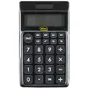 Image de Idena, Calculatrice, Calculatrice de poche TR800 noire, 8 chiffres (Fonctionnement sur piles, Panneau solaire)