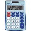 Image de Maul, Calculatrice, Calculatrice de poche MJ450 Junior bleue (Fonctionnement sur piles, Panneau solaire)