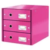 Image de leitz leitz bloc de classement click & store wow, rose noir