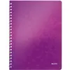 Image de Leitz, Cahier + bloc-notes, Livre en spirale WOW (A4, Quadrillé, Couverture souple)