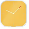 Image de Leitz 90170019 Horloge murale et de table Horloge à quartz Carré Jaune