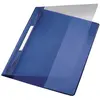 Image de Leitz, Porte-documents, Quick file Exquisit, DIN A4 extra large, PVC, feuille rigide en PVC bleu, couverture transparente (A4, 10x)