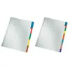 Image de LEITZ Intercalaires en carton mylar, blanc, A4, gris, 10