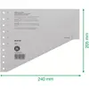 Image de Leitz, Classeur : accessoires, Intercalaires gradués, DIN A4 extra large, carton kraft gris 200 g/m², disposition en quinconce