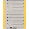 Image de Leitz, Classeur : accessoires, Intercalaire, A4 extra large, carton kraft 230g/qm, jaune en carton gris avec onglets jaunes, Bla