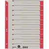 Image de Leitz, Classeur : accessoires, Intercalaires, A4 extra large, carton 230g/m², rouge en carton gris avec onglets rouges, vierges