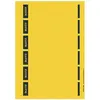 Image de Leitz, Classeur : accessoires, Étiquette dos de classeur, 39 x 192 mm, courte, étroite, jaune convient pour carton standard
