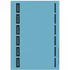 Image de Leitz, Classeur : accessoires, Etiquette dos classeur, 39 x 192 mm, courte, étroite, bleue pour carton standard et carton dur