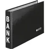 Image de Leitz, Classeur, Dossier bancaire, pour relevés bancaires, noir, mécanisme à 2 anneaux, en carton dur avec (35 mm, 1 pcs)