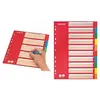 Image de LEITZ Intercalaires en carton, blanc, A4, 10 touches,