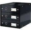 Image de Bloc De Classement Leitz Click & Store 3 Tiroirs Noir