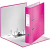 Image de Leitz, Classeur, Classeur WOW, 180 degrés, DIN A4, 50 mm, rose Couverture en carton gris, intérieur et extérieur (A4, 50 mm, 1 pcs)