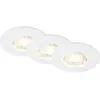 Image de Briloner, Spot encastrable, Lampes LED encastrées, set de 3, blanc, 3xPlaque LED/3,6W (Matières plastiques)