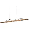 Image de Briloner, Suspension, Suspension LED, noir / bois (1600 lm)