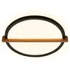 Image de Briloner, Plafonnier, Plafonnier LED, noir/bois, IP20, LED/18W, effet backlighte incl. (2400 lm)