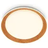 Image de Briloner, Plafonnier, Plafonnier LED, blanc/couleur bois, LED / 24W (2600 lm)
