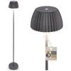 Image de Briloner, Lampadaire, Brilo unplugged RIFFLE Akku LED Stehleuchte mit Lichtkante - Anthrazit (400 lm)
