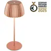 Image de Briloner, Lampe de table, Brilo unplugged RIFFLE Akku LED Tischleuchte mit Lichtkante - Kupfer (200 lm)