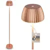 Image de Briloner, Lampadaire, Brilo unplugged RIFFLE Akku LED Stehleuchte mit Lichtkante - Kupfer (400 lm)