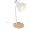 Image de Briloner, Lampe de table, PREP Tischleuchte - Weiss, Holz (E14)