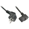 Image de Lindy Câble d'alimentation IEC abes (5 m), Câble d'alimentation, Noir