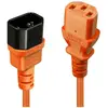 Image de Lindy, Rallonge, 1m rallonge IEC, orange (1 m)