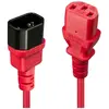 Image de Lindy, Rallonge, Extension IEC 1m, rouge (1 m)