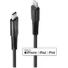 Image de Lindy 31285 Câble Lightning 0,5 m noir (0.50 m, USB 2.0), Câble USB