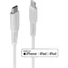 Image de Lindy Câble USB type C vers Lightning de 2m, blanc USB type C mâle vers Lightning mâle (2 m, USB 2.0), Câble USB