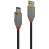 Image de Lindy 36743 câble usb 3.0 type a vers b, spécial extérieur anthra line ? noir, 3 m