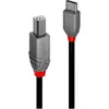 Image de Lindy USB 2.0, Type C an B, Cable, Anthra, Line (0.50 m, USB 2.0), Câble USB