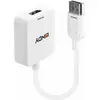 Image de Lindy Active HDMI vers (HDMI, 7 cm), Adaptateur données + vidéo, Blanc