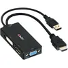 Image de Lindy HDMI sur (DP, DVI, VGA, 8.70 cm), Adaptateur données + vidéo, Noir
