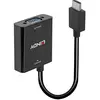 Image de Lindy Convertisseur HDMI vers VGA Résolutions jusqu'à 1080p et 1920x1200 (VGA, 10 cm), Adaptateur données + vidéo, Noir