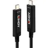 Image de Lindy Fibre Optic Hybrid USB C Video (15 m), Câble USB