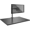 Image de Lindy Support simple, avec poteau et pince de bureau (Tables, 28", 8 kg), Support de moniteur, Noir