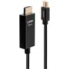 Image de Lindy Câble vidéo DisplayPort / HDMI (0.50 m), Câble vidéo, Noir