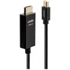 Image de Lindy Câble vidéo DisplayPort / HDMI (2 m), Câble vidéo, Noir