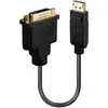 Image de Lindy DP à (DVI, 15 cm), Adaptateur données + vidéo, Noir