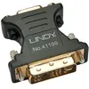 Image de Lindy DVI à (VGA, 13.50 cm), Adaptateur données + vidéo, Noir, Or